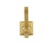 Hickory Hardware Dover Collection Hook 3/4 Inch Center to Center Brushed Golden Brass Finish H078774BGB - alternate 5